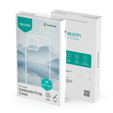 Nillkin Iceblade Prop Case mit Objektivabdeckung und Ständer für iPhone 16e - Grün