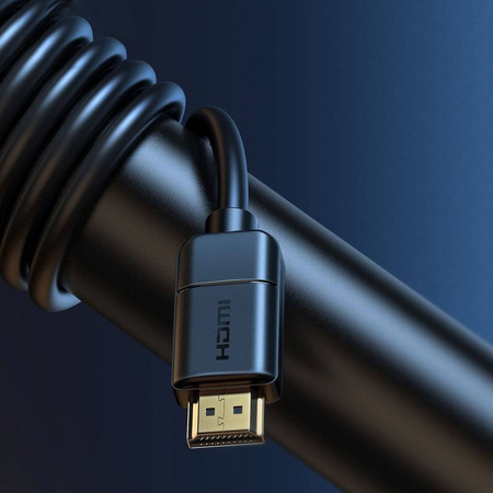 Baseus kabel przewód HDMI 2.0 4K 30 Hz 3D HDR 18 Gbps 5 m czarny (CAKGQ-D01)