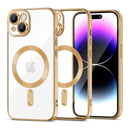 Case APPLE IPHONE 15 Tech-Protect MagShine gold