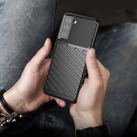 Thunder Case Hülle für Samsung Galaxy S23+ Silikon Armor Case schwarz