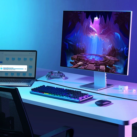 Baseus High Speed Cat 5 RJ-45 Ethernet-Kabel 1000 Mbit/s 0,5 m rund – Schwarz