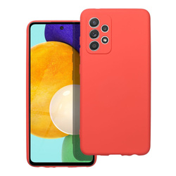 Futerał SILICONE do SAMSUNG Galaxy A52 5G / A52 LTE ( 4G ) / A52S brzoskwiniowy