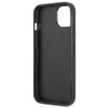Original Handyhülle IPHONE 14 PLUS Guess Hardcase Saffianotriangle Logo (GUHCP14MPSATLK) schwarz
