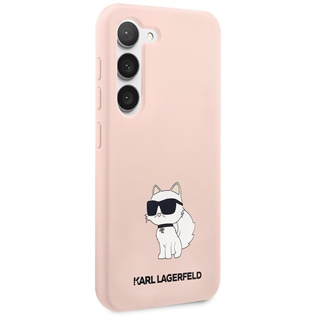 Karl Lagerfeld Silicone NFT Choupette - Etui Samsung Galaxy S23 (różowy)