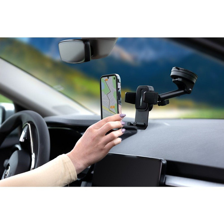 FORCELL F-Grip Guardian uchwyt samochodowy do szyby/deski czarny