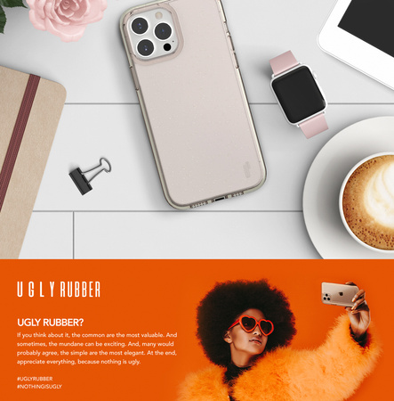 Ugly Rubber nakładka Vogue do iPhone X / Xs transparentna