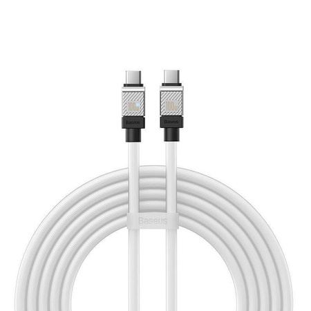 Baseus kabel CoolPlay USB-C - USB-C 2m 100W biały