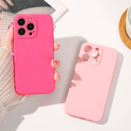 Silicone case etui iPhone 14 Plus silikonowy pokrowiec beżowe