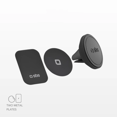 SBS TESUPMAGMCLIP Smartphone-Halterung, MagSafe-kompatibel, für Lüftungsschlitze – Schwarz