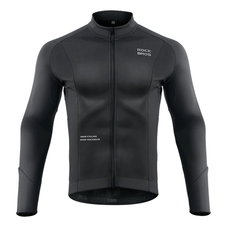 Rockbros Radtrikot 15400002003 Langarm Herbst/Winter L – Schwarz