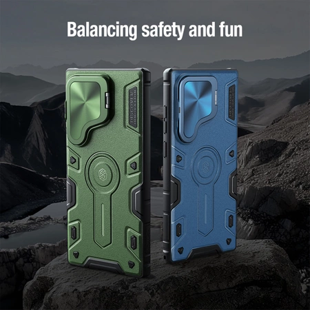 Nillkin CamShield Armor Prop Hülle für Samsung Galaxy S24 Ultra – schwarz