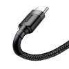 Baseus Cafule Cable - Kabel do ładowania i transmisji danych USB do USB-C 3 A, 0.5 m (szary/czarny)