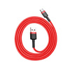 Baseus Cafule Cable - Kabel do ładowania i transmisji danych USB do USB-C 3 A, 1 m (czerwony)