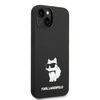 Karl Lagerfeld nakładka do iPhone 14 Plus 6,7" KLHMP14MSNCHBCK czarna hard case Magsafe Silicone NFT Choupette