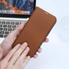 Dux Ducis Skin X2 Hülle für iPhone 14 Plus Hülle mit Magnetklappe braun