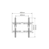 Uchwyt do TV LED / LCD 23 - 55″ 25KG regul. w pionie CV-21 czarny