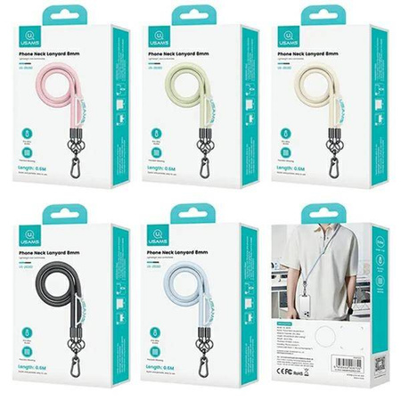 Uniwersalna Smycz do Telefonu 1,2m USAMS ZB282GS05 (US-ZB282) żółte