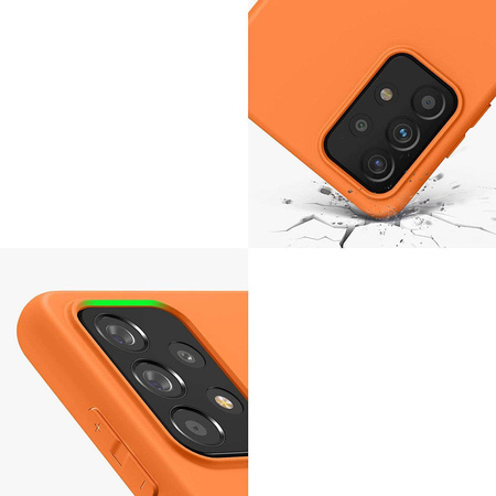 Silicone Case elastyczne silikonowe etui pokrowiec Samsung Galaxy A03s niebieski