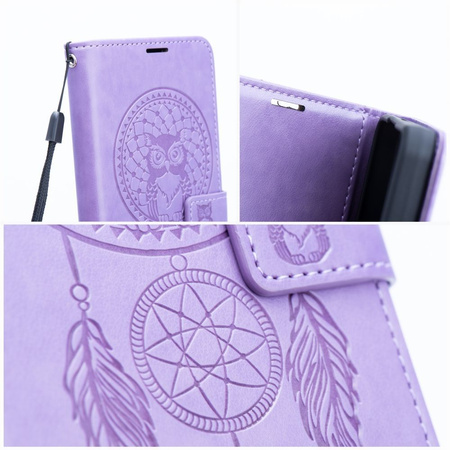 Kabura MEZZO Book do IPHONE 17 Pro Max łapacz snów fioletowy