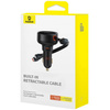 Ładowarka samochodowa Baseus Enjoyment USB-C z kablem USB-C / Lightning 60W - czarny