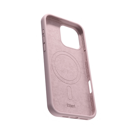 Nakładka Etteri Silicone Mag do iPhone 16 Pro Max 6,9" jasnoróżowa