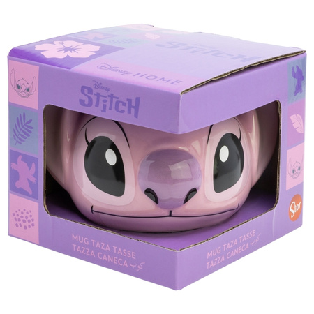 Disney Stitch - Kubek ceramiczny 3D w pudełku prezentowym z kolekcji Angel 375 ml