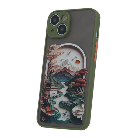 Nakładka Ultra Trendy do iPhone 14 6,1&quot; Travel zielona