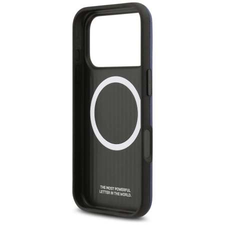 Etui BMW M FW Metal Logo MagSafe na iPhone 17 Pro - granatowe