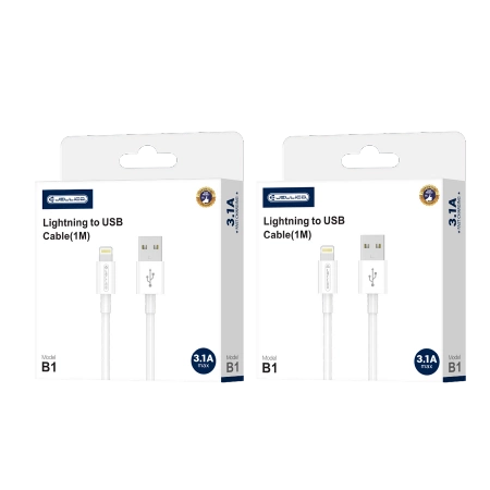JELLICO kabel B1 Lightning 3.1A 1M Biały
