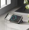 Powerbank Wozinsky WLWP-10KA0Y3S 22,5W PD Qi2 10000 mAh, mit Ständer, 1x USB-A, 1x USB-C - schwarz