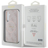 Guess 4G Collection Leather Metal Logo MagSafe Case for Samsung Galaxy S24 - Pink