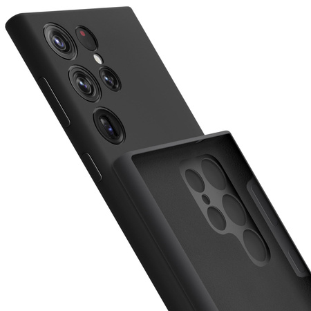 3MK SILICONE CASE SAMSUNG S24 ULTRA BLACK