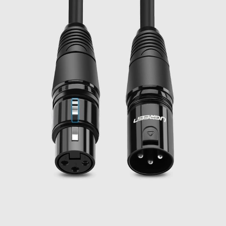 Ugreen Extension Audio Cable Microphone Cable Microphone XLR (Female) - XLR (Male) 3m (AV130)