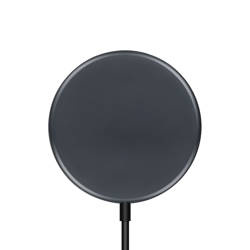 Crong MagSpot Wireless Charger - Aluminiowa ładowarka MagSafe 15W (Graphite)
