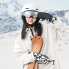 Qunature Panda Heat Transfer Ski Gloves Kids Size S - Black/White