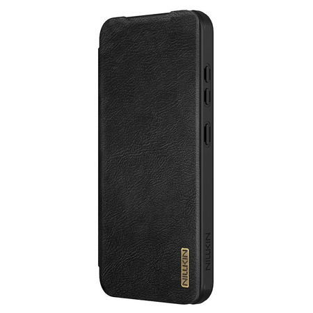 Nillkin Qin Pro Leather Case Samsung S25+, BLACK / CZARNY