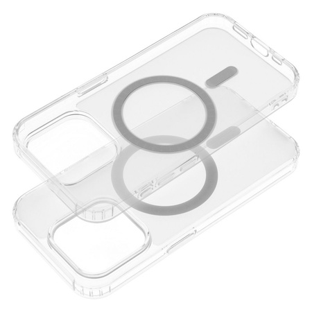 Futerał FROST MAG COVER kompatybilny z MagSafe do SAMSUNG S24 Plus transparentny
