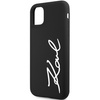 Karl Lagerfeld KLHCN61SKSVGK iPhone 11 / Xr 6,1" schwarz/schwarz Hardcase Silikon Signature