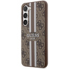 Guess 4G Printed Stripe - Etui Samsung Galaxy S23 (brązowy)