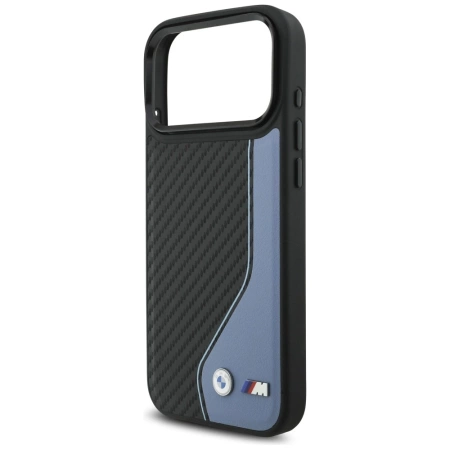 BMW M Carbon Logo MagSafe Case für iPhone 17 Pro Max – Blau