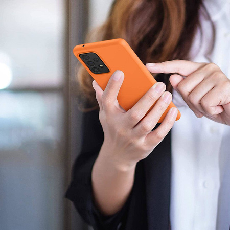 Silicone Case Flexibel Gummi Handyhülle Silikon Schutzhülle für Samsung Galaxy A22 4G blau