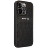 AMG AMHMP14LOSDBK iPhone 14 Pro 6,1" schwarz/schwarzes Hardcase Leder gebogene Linien MagSafe