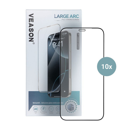 Szkło Hartowane 6D Pro Veason Glass (SET 10in1) - do Xiaomi Redmi 14C czarny