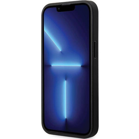 Case BMW BMHCP13L22NBCK iPhone 13 Pro / 13 6.1&quot; black/black hardcase Leather Carbon