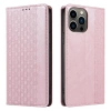 Magnet Strap Case Case for iPhone 14 Pro Flip Wallet Mini Lanyard Stand Pink