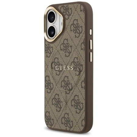 GUESS futerał do IPHONE 17 kompatybilny z MagSafe GUHMP17SP4MSEGCW (PU 4G W/ Classic) brązowy
