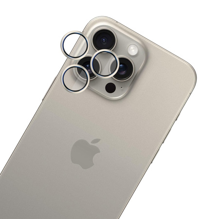 Apple iPhone 15 Pro - HARDY Lens Protection Pro Natural