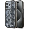 Karl Lagerfeld Liquide Glitter Monogram Gradient iPhone 15 Pro Hülle - Schwarz