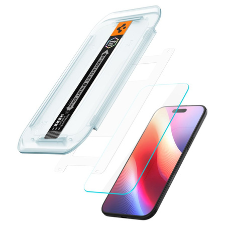 SZKŁO HARTOWANE SPIGEN GLAS.TR ”EZ FIT” 2-PACK  IPHONE 17 AIR CLEAR