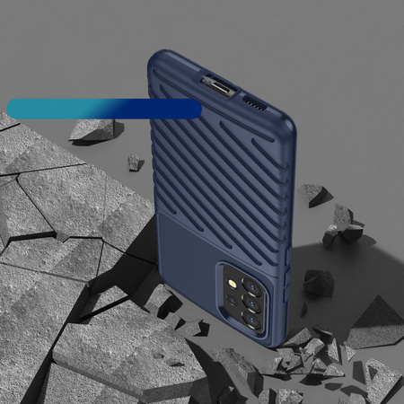 Thunder Case Flexibel Robuste Panzer Handyhülle TPU Schutzhülle für Samsung Galaxy A53 5G blau